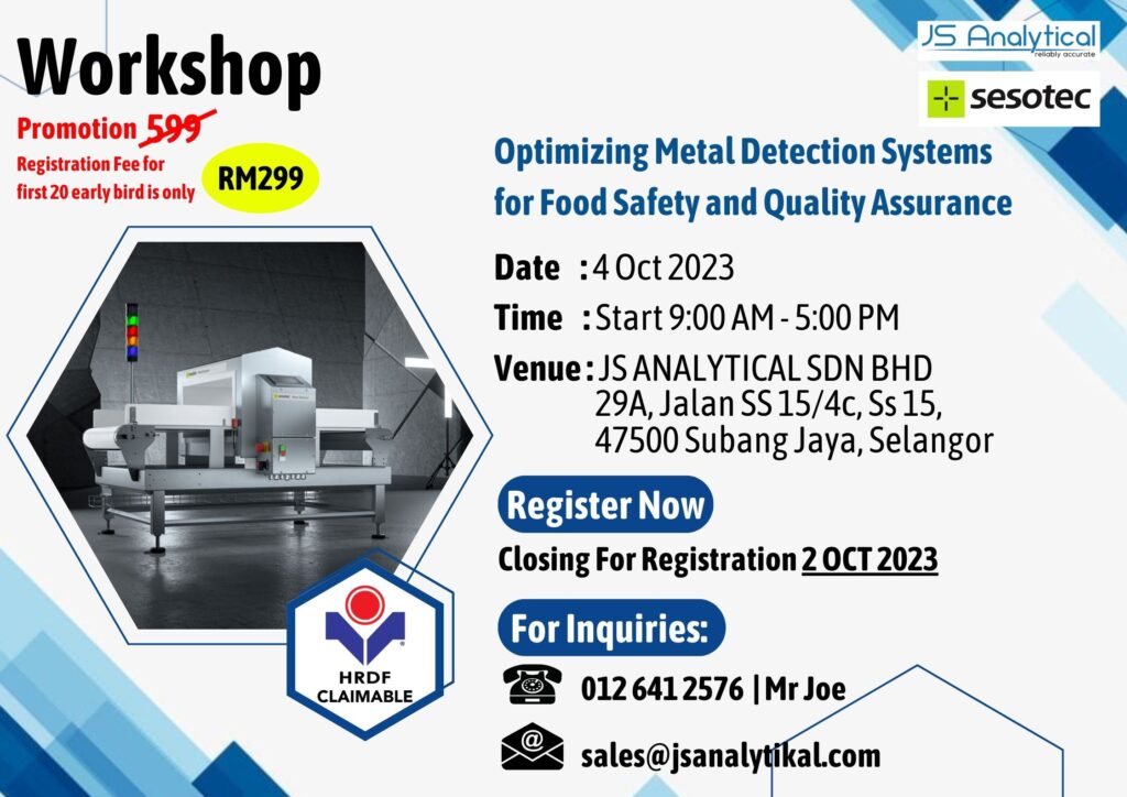 metal detection system workshop sesotec jsanalytical